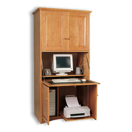 Picture of Cherry Computer Armoire