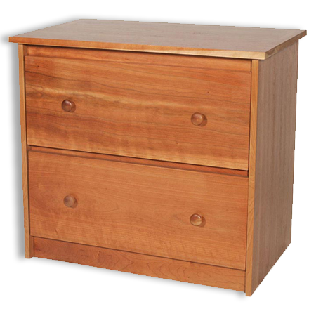 Picture of Cherry Shaker 2 Drawer Lateral File Cabinet
