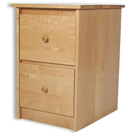 Picture of Maple Shaker 2 Drawer File Cabinet , also available with 3 and 4 Drawer Files