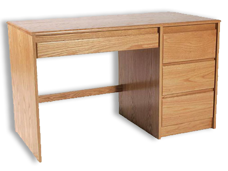 Picture of Oak Single Pedestal Desk