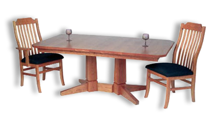 Picture of Peacham 2 Pedestal Table