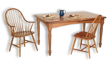 Picture of Rectangle Turned Leg Table