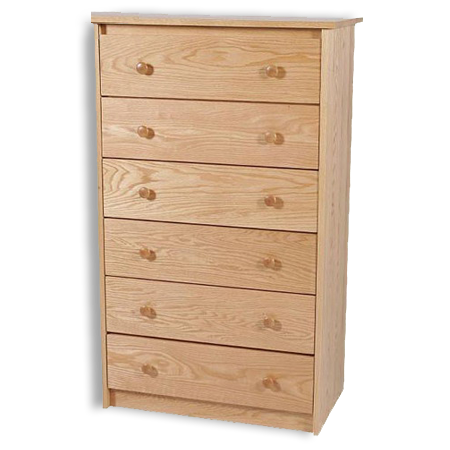 Picture of Shaker Oak 6 Drawer Chest