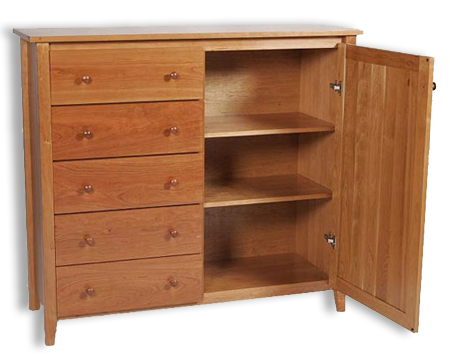 Picture of Shaker Post Cherry Wardrobe
