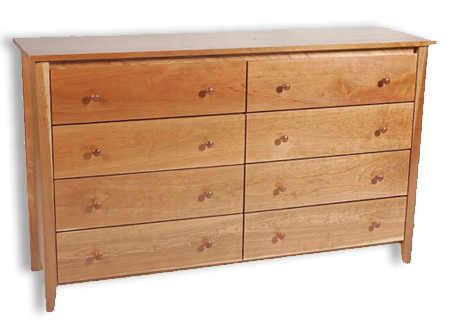 Picture of Shaker Post 8 Drawer Dresser