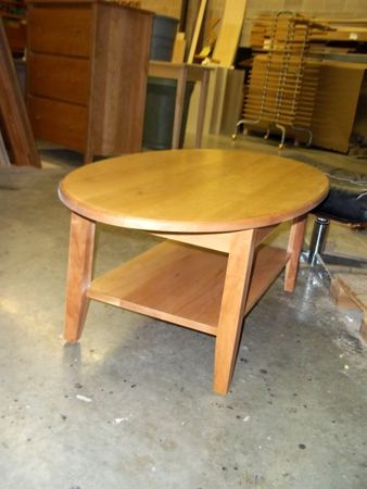 Picture of Custom Oval Coffee Table with Shelf