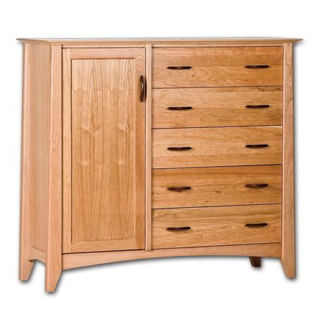 Picture of Willow Cherry Gents Armoire