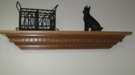 Picture of Custom Solid Cherry floating Wall Shelf