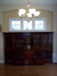 Picture of  Custom Solid Cherry Cabinet with Glass Doors and Carvings