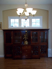 Picture of Custom Solid Cherry Cabinet with Glass Doors and Carvings