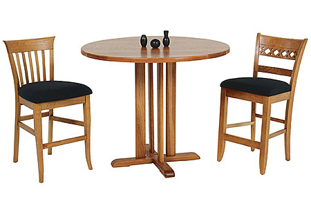 Picture of Berkley Counter Stool Short Back(at left)  /Derby Counter stool (at right "discontinued")