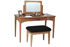 Picture of Solid cherry Vanity table and  optional  swivel mirror