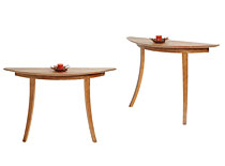 Picture of Two Leg Demilune Table