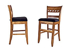 Picture of Berkley Counter Stool Short Back(at left)  /Derby Counter stool (at right "discontinued")