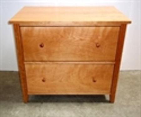 Cherrystone Furniture Shaker With Post Cherry 2 Drawer Lateral