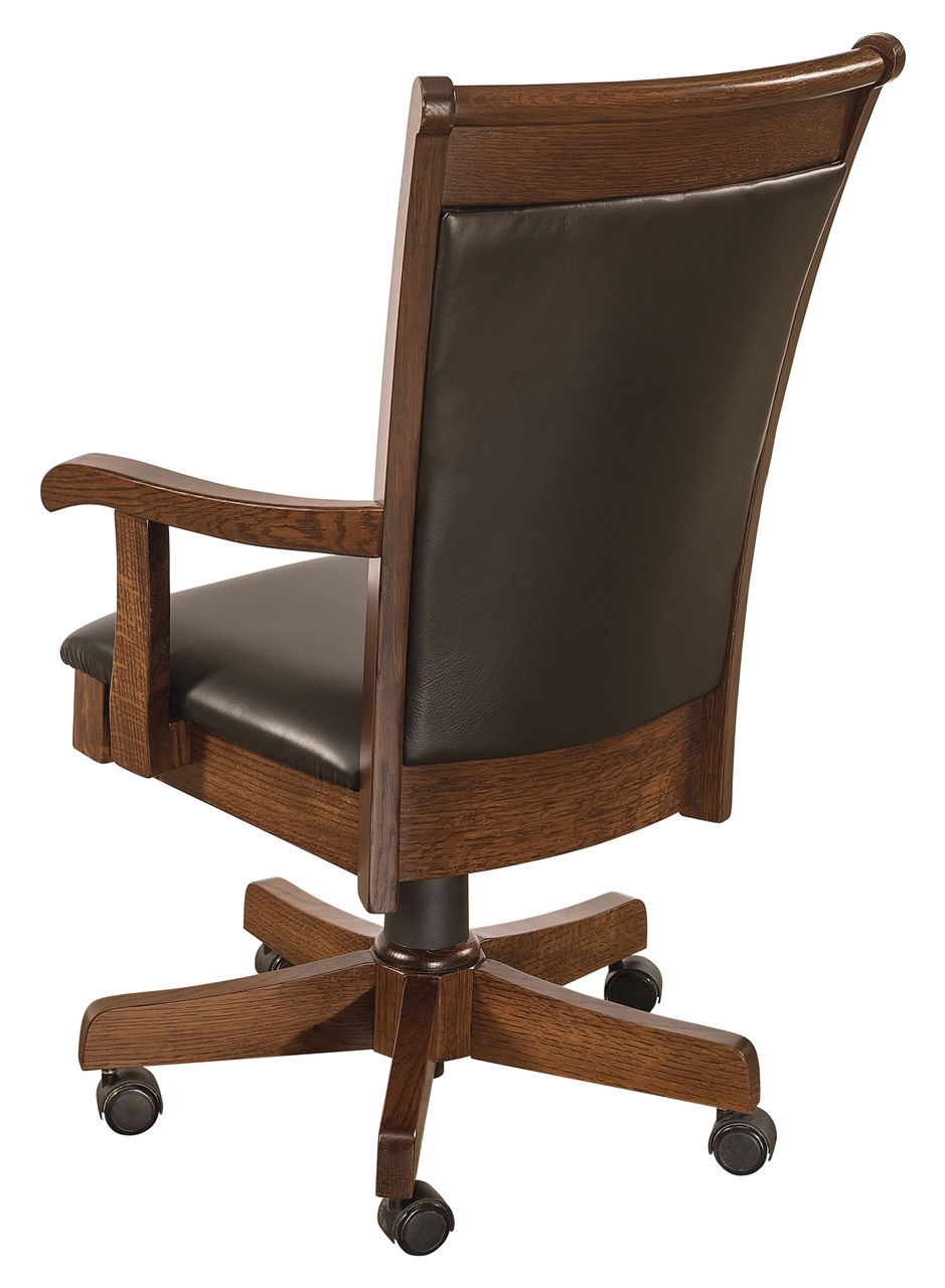 Cherrystone Furniture Leather Desk Chair with arms