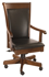 Picture of Leather Desk Chair with arms
