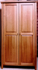 Picture of Shaker Post Cherry Armoire  with Full length doors