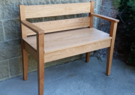 Picture of Shaker Bench with Arms