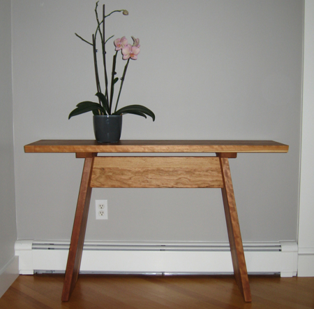 Custom Cherry Sofa Table