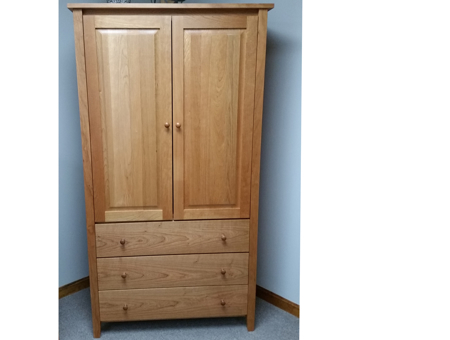 Picture of Shaker Post Cherry Armoire