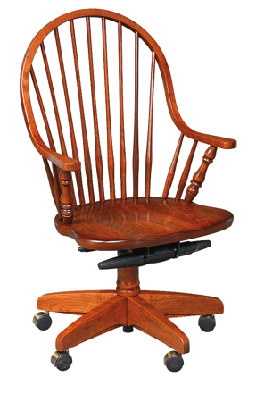 Picture of Continuous Arm Desk Chair with  round spindles