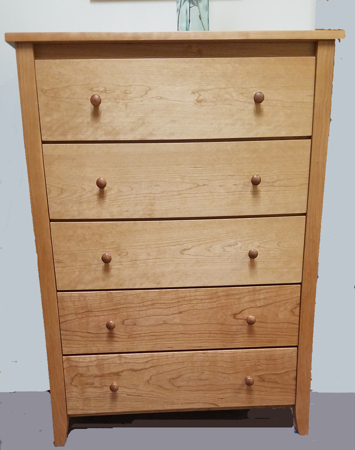 Picture of Shaker Post Five Drawer Chest (Shp9500)