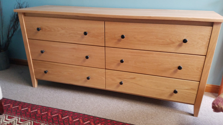 Picture of Shaker Post Six Drawer Dresser (SHP9660)