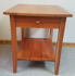 Picture of Cherry Shaker End Table w/Drawer and Shelf