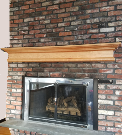 Picture of Fireplace Mantel Custom with  large crown