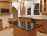 Picture of Custom Kitchen Cabinets with Black Quartz Countertops