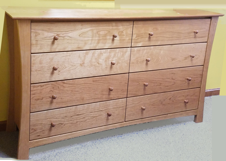 Picture of GB9860 Eight Draw Dresser (Shown in Natural Cherry)