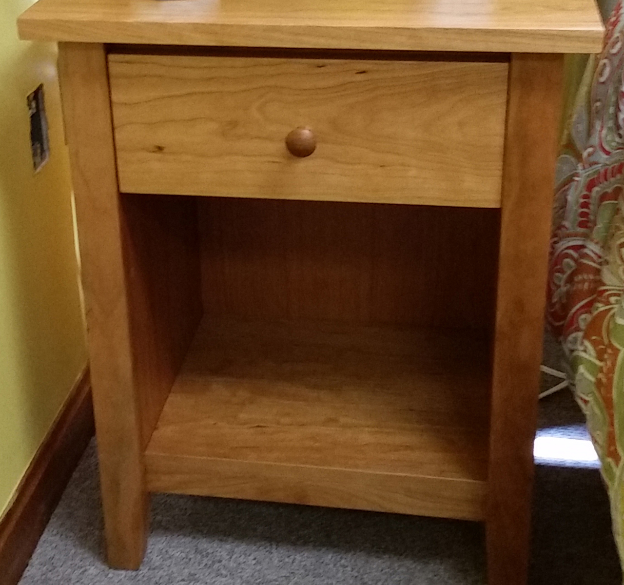Cherrystone Furniture Hardwood Furniture Store in MA Shaker Post Cherry Large Nightstand