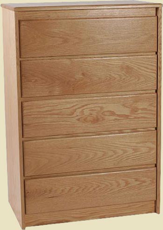 Picture of Contemporary Oak 5 Drawer Chest