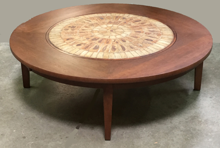 Picture of Custom Solid Cherry Coffee table with tile insert